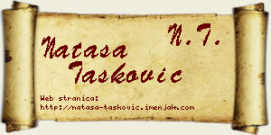 Nataša Tasković vizit kartica